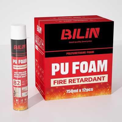 B2 Fire Retardant Self-extinguish Pu Foam Chemical Spray Fire Rated Polyurethane Pu Foam
