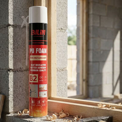 Commercial Building Use Fire Rated PU Foam Window Door Frame Insulation Fireblock Foam Sealant 750ml