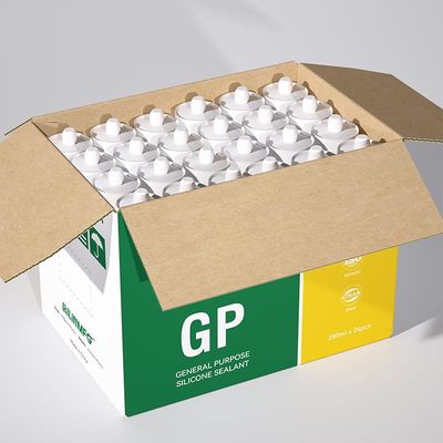 280 ml ουδέτερο οξικό σιλικόνιο Σφραγιστικό ανθεκτικό στη συρρίκνωση Οικιακό μη τοξικό
