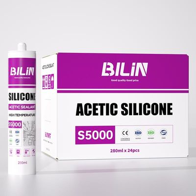 S5000 Silicone Sealant Multifunctional 300Ml Fast Cure Weatherproof Flexibility Acetic Caulking 100% Silicone Sealant Adhesive