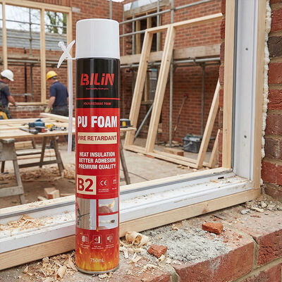 Αφρός PU Κόλλα Σφράγισης Πυραντοχής Βαρέως Τύπου Επαγγελματικού Πιστολιού Επιβραδυντικό Φλόγας